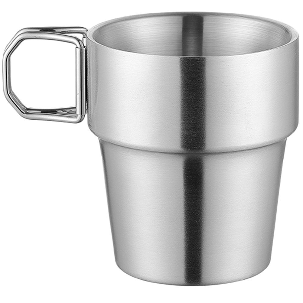 Outdoor Adventure Backpack - Stainless Steel Camping Cup with Folding