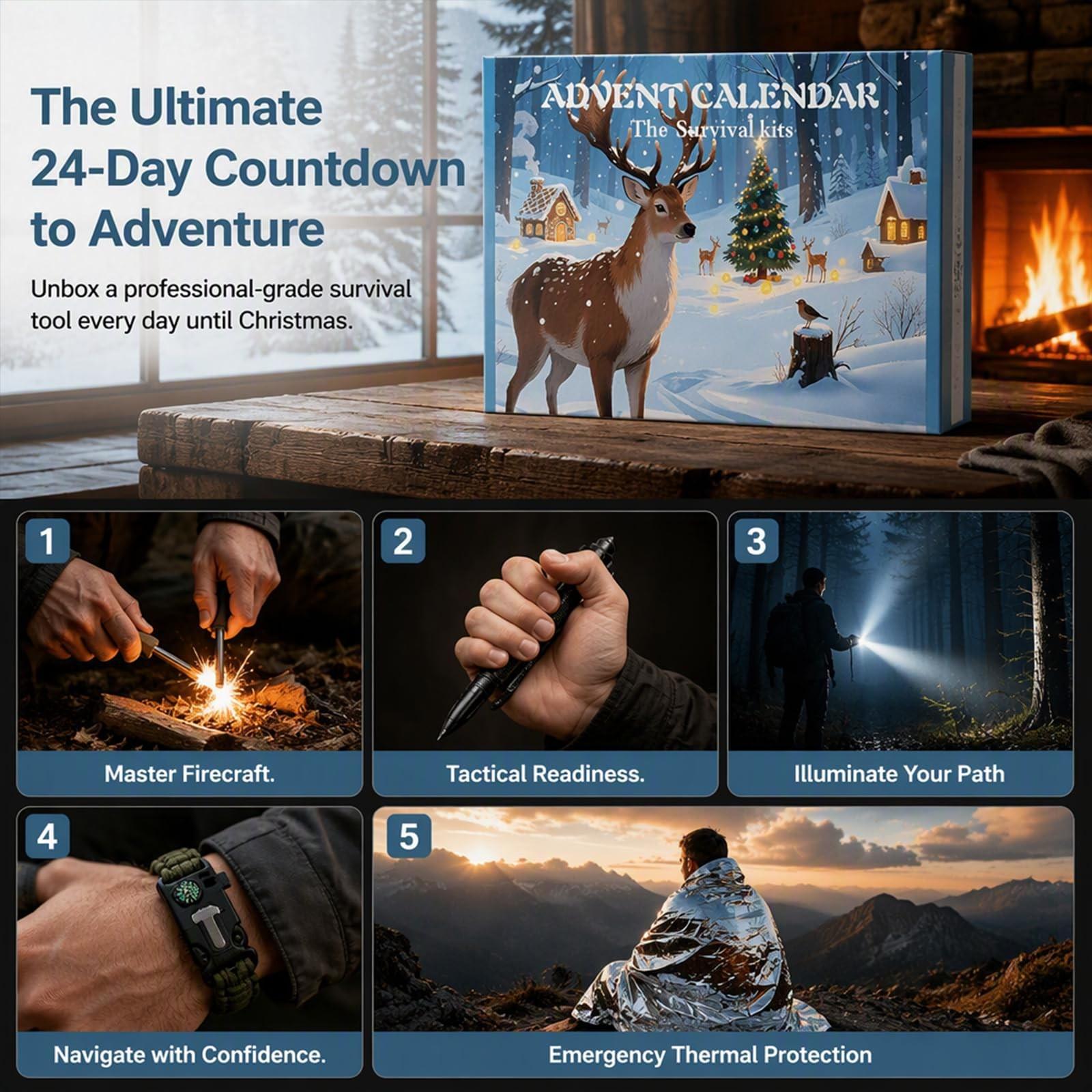 24-Day Survival Tool Christmas - đánh giá và giá Outdoor Adventure Birthday Party