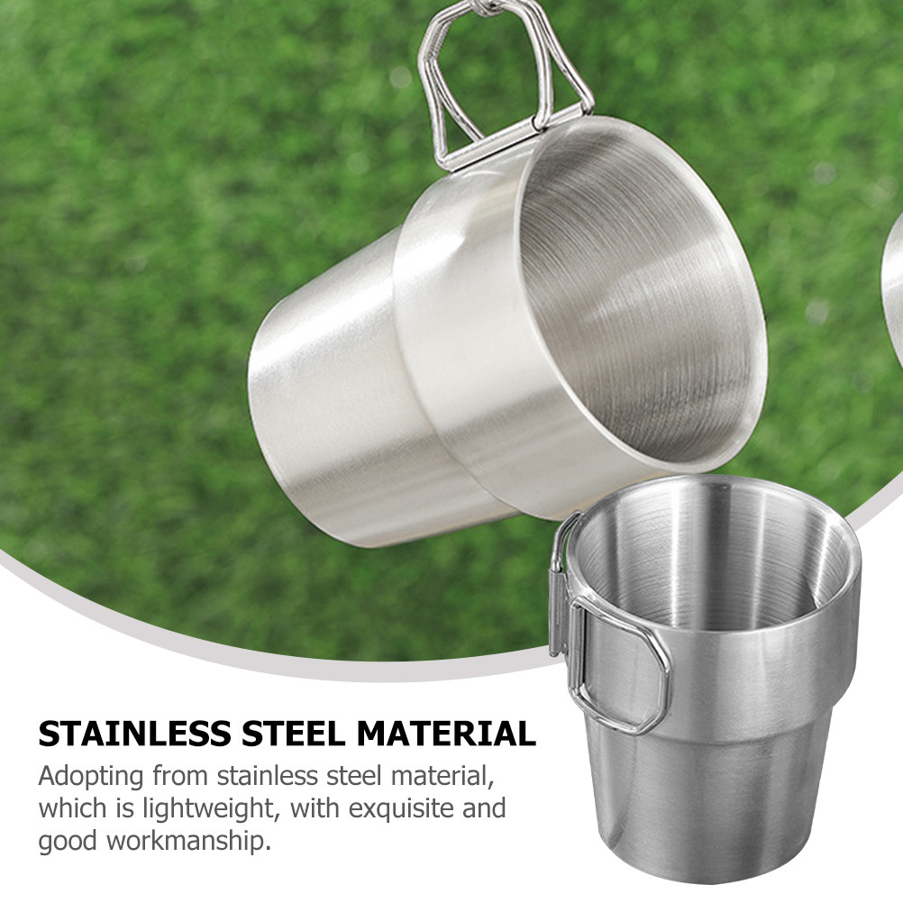 Stainless Steel Camping Cup wi - đánh giá và giá Outdoor Adventure Backpack