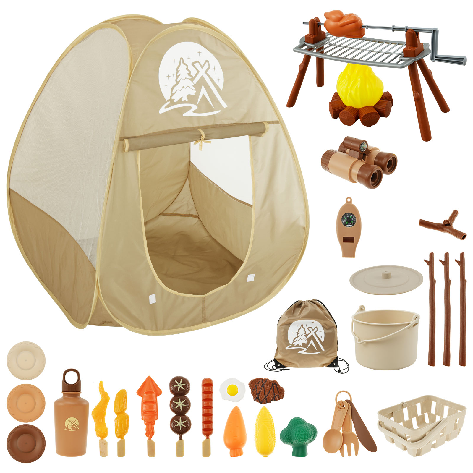 Kids Camping Toy Set Tent Pop  - đánh giá và giá Outdoor Adventure Kit For Kids