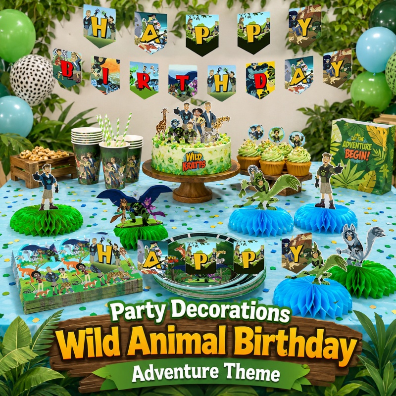 Wild Kratts Birthday Picnic Po - đánh giá và giá Outdoor Adventure Birthday Party